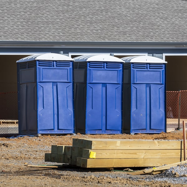 what is the maximum capacity for a single porta potty in Creston North Carolina